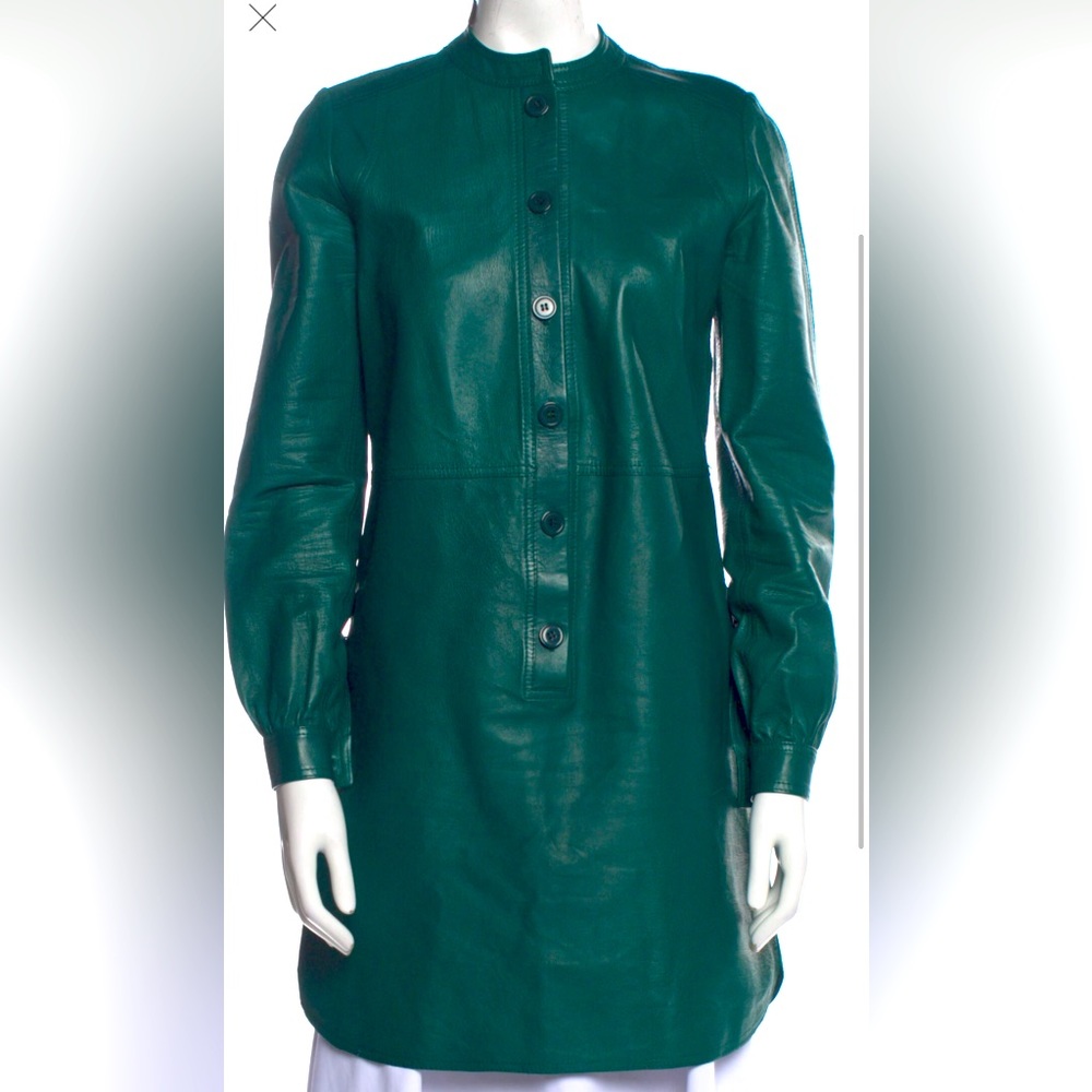 Derek Lam Lamb Leather Shirtdress, pre -owned, great condition